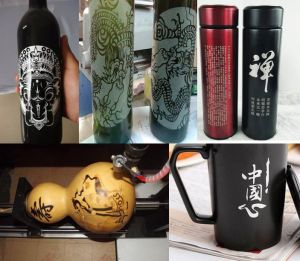 杭州上城区酒瓶葫芦工艺品激光雕刻机